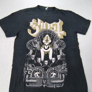 Ghost Band Graphic Crew Neck Short Sleeve T Shirt Adult Mens Size S Black White